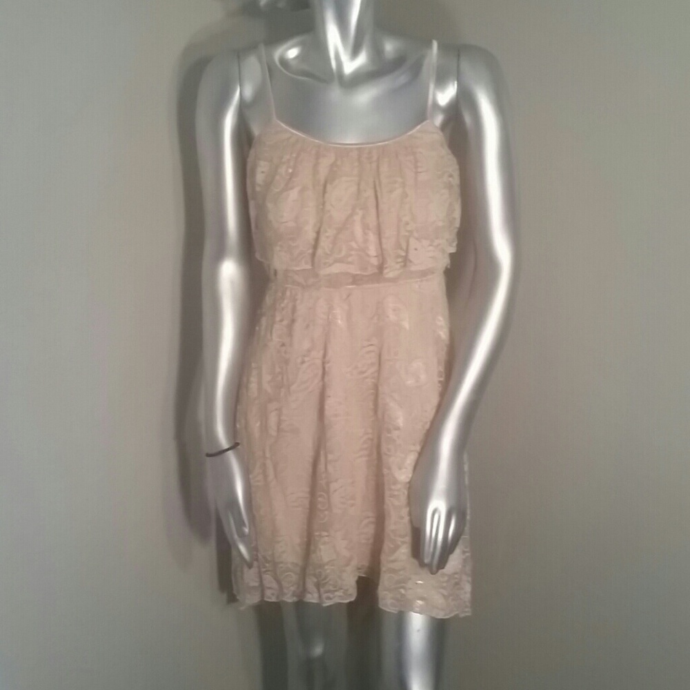 Lacy pale pink dress